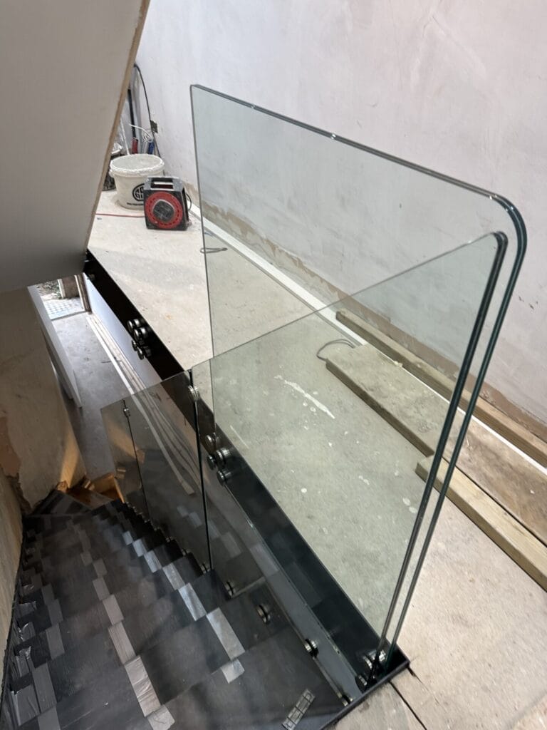 Complimenting landing balustrade